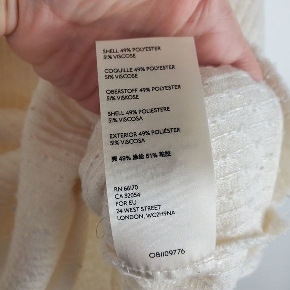 MAEVE ANTHROPOLOGIE Addie Ruffled Hacci Pullover Sweater Loose Flowy Cowl Neck - Picture 7 of 10